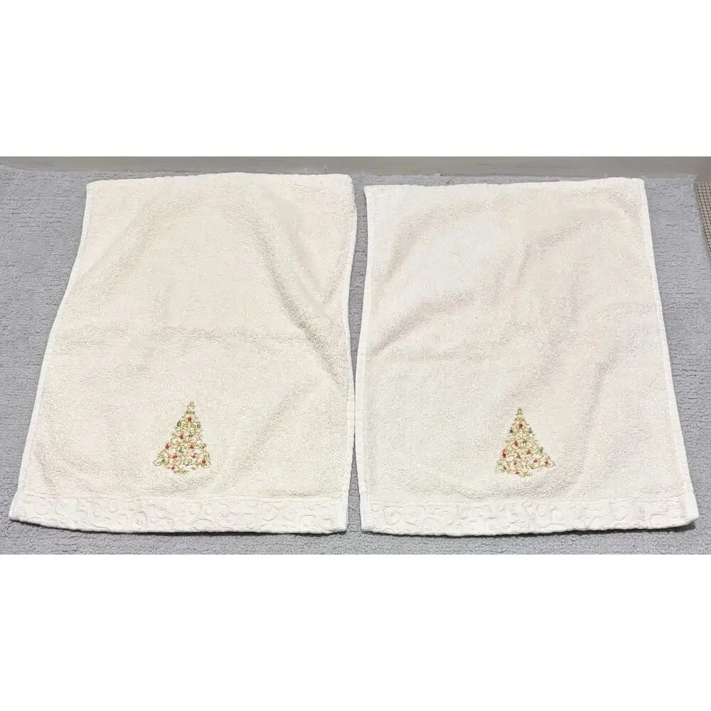 Decorative Christmas Hand Towel Lot of 12 Bath Kitchen Assorted Brands